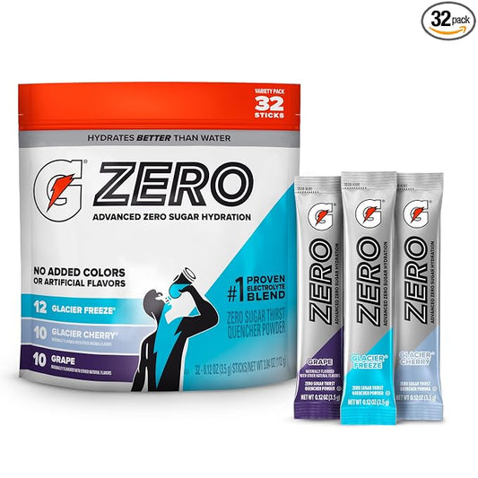 Gatorade Zero Sugar Powder 3 flavor variety pack