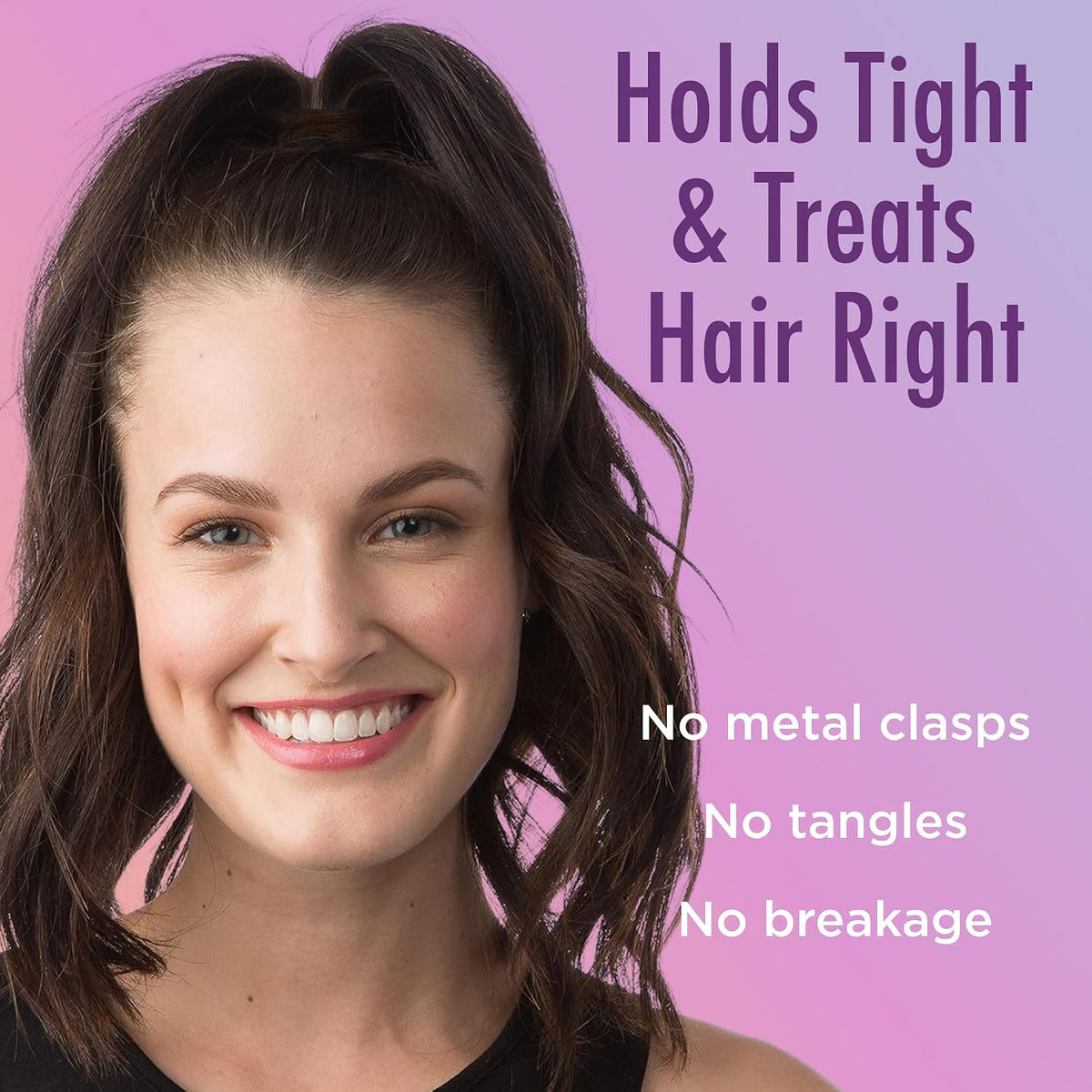 Brown elastic rubber bands for ponytails and buns