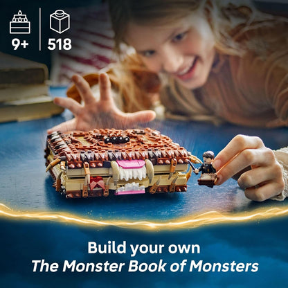 Neville Longbottom minifigure with mini Monster Book accessory