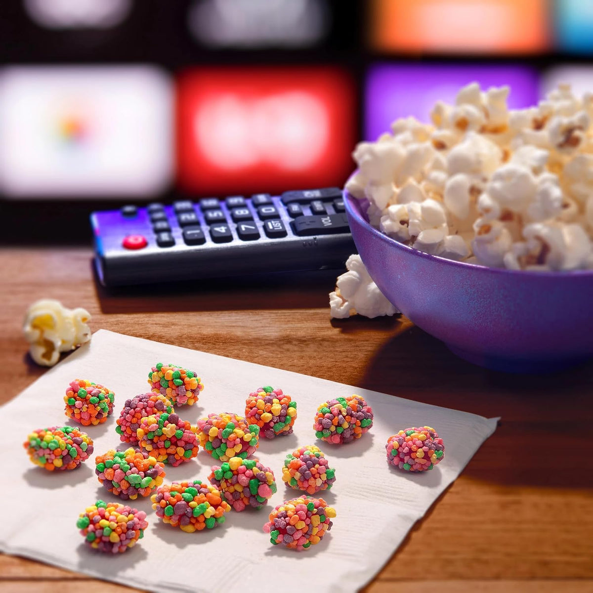 Sweet chewy candy clusters for sharing