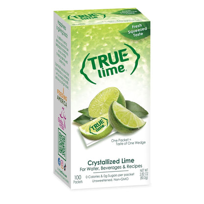 True Lime water enhancer packets made from real limes