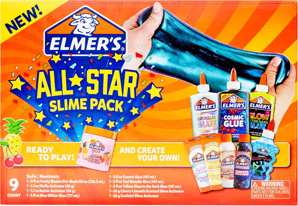 Elmer’s slime kit with glue and activators
