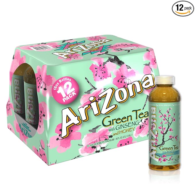 AriZona Green Tea with Ginseng and Honey 12 pack