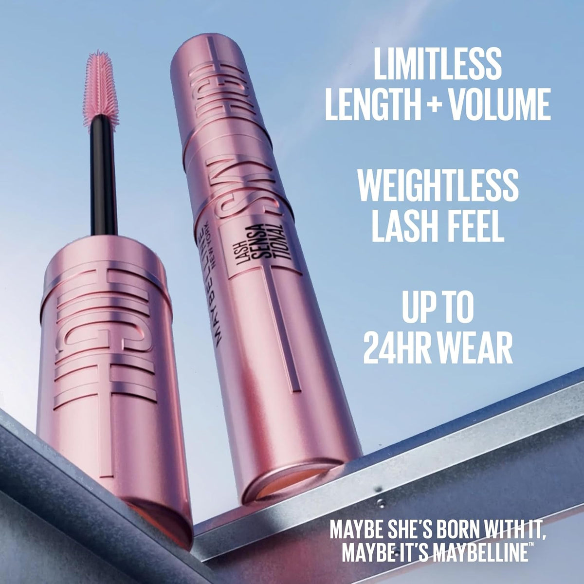 Maybelline Sky High eye mascara makeup packaging