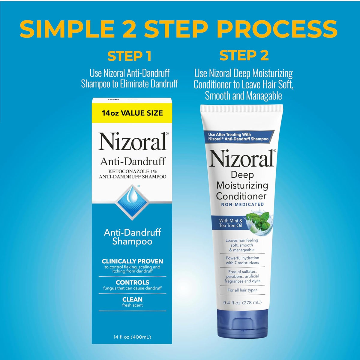 Nizoral ketoconazole 1 percent shampoo bundle