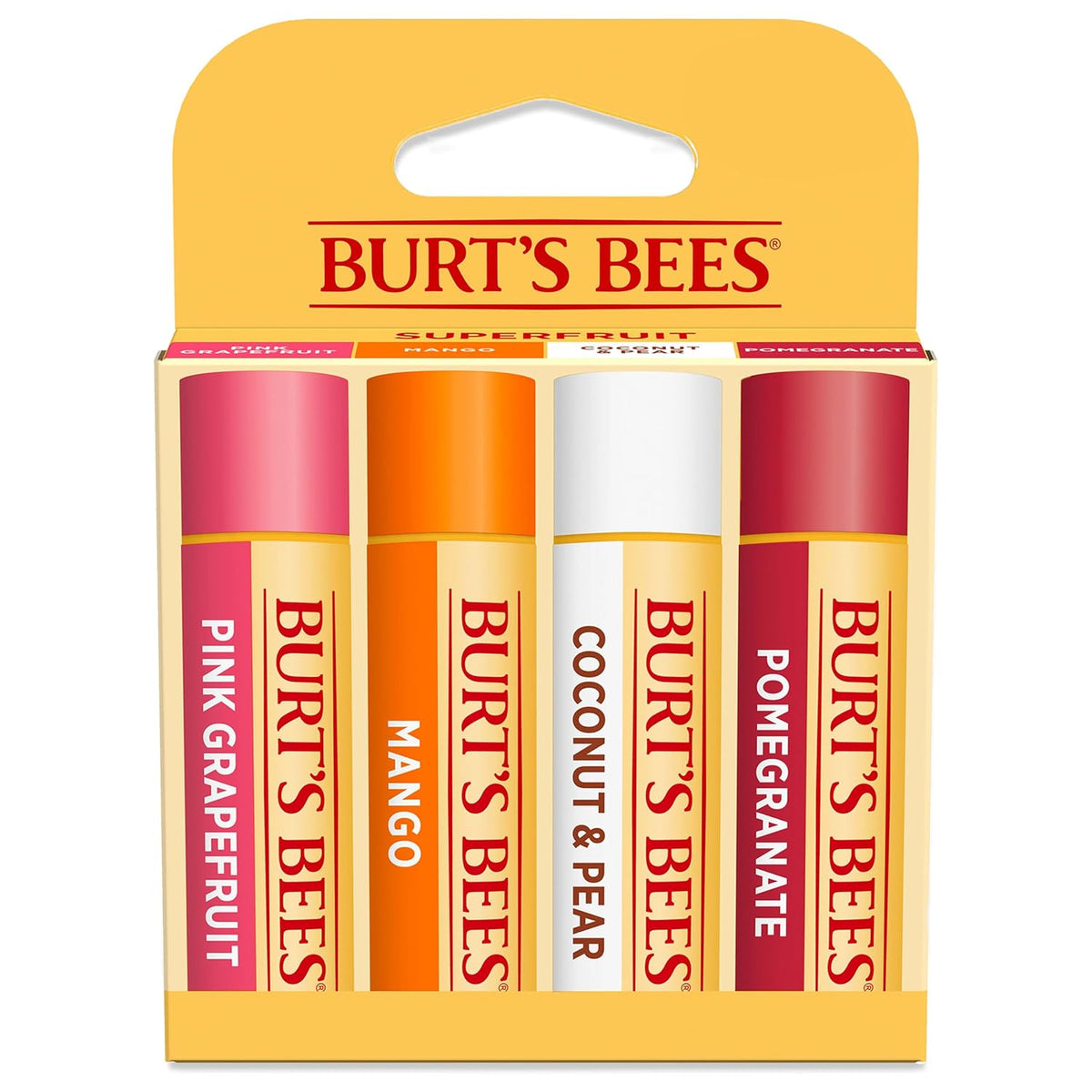 Burt's Bees natural pomegranate lip balm