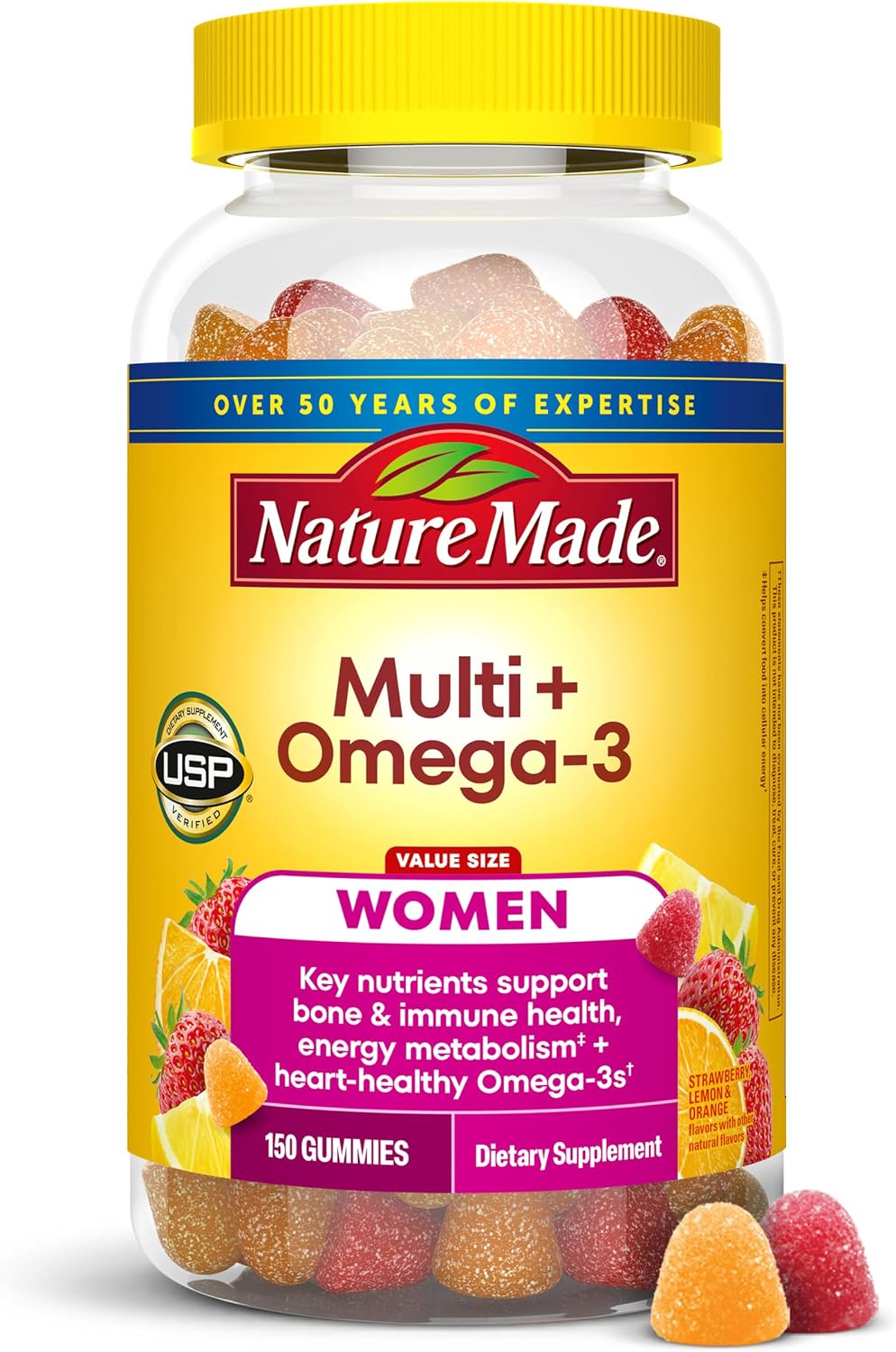 150 count Nature Made women’s multivitamin gummies