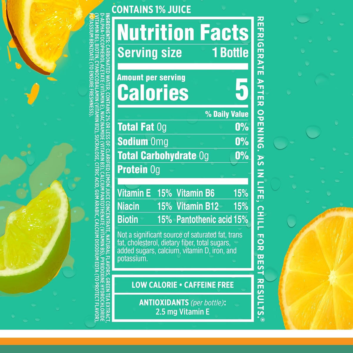 Sparkling Ice citrus flavored water with vitamins