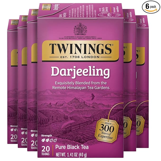 Twinings Darjeeling Himalayan black tea bags 6 pack
