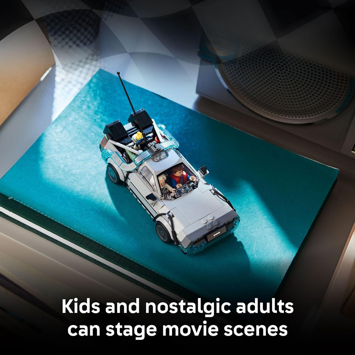 LEGO Time Machine flying version with sideways wheels