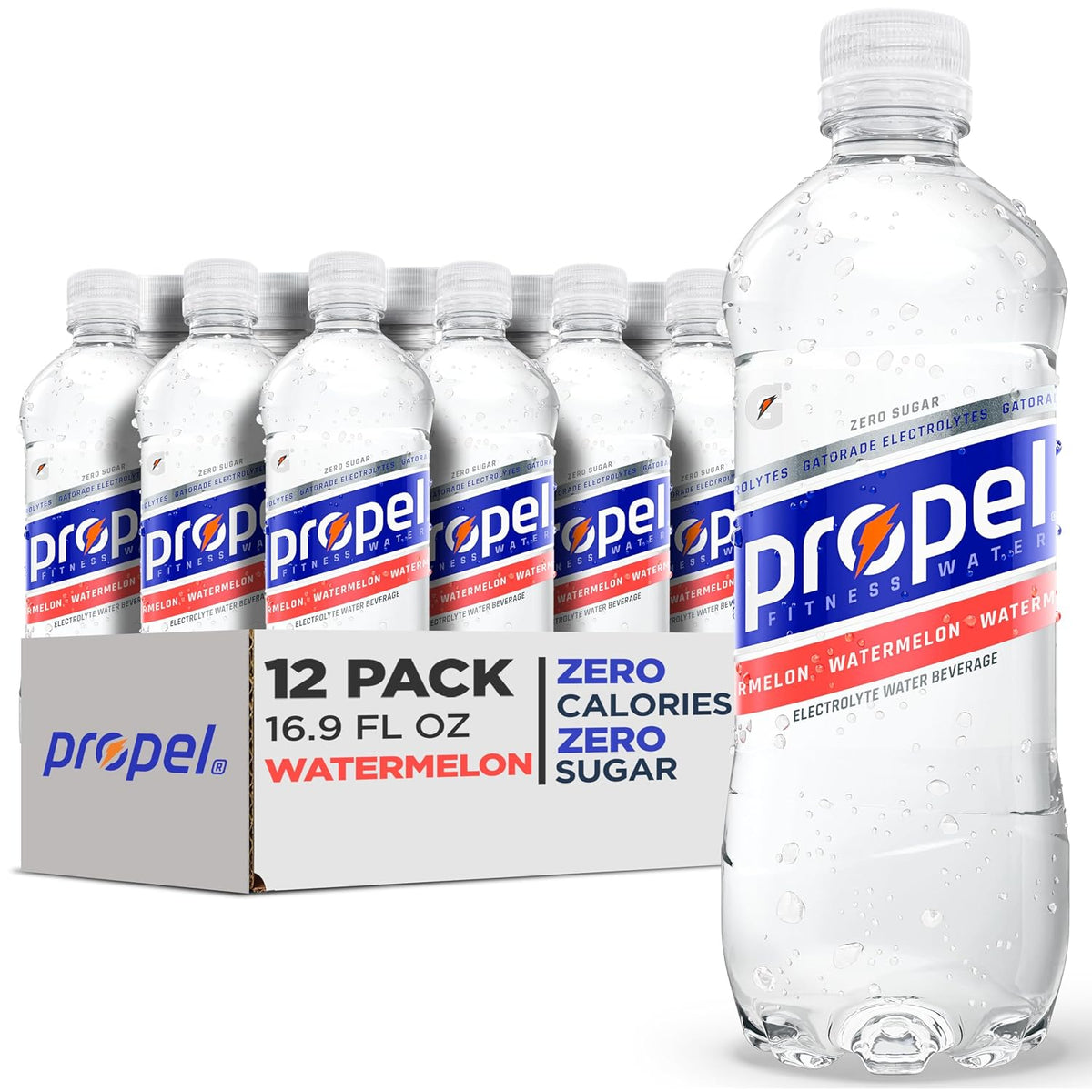 Propel zero sugar watermelon sports drink bottles
