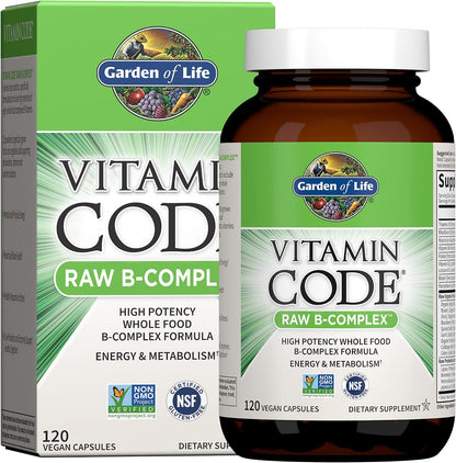 Garden of Life Raw B-Complex vegan capsules supplement