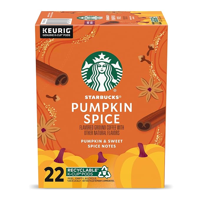 Starbucks Pumpkin Spice K-Cup coffee pods box
