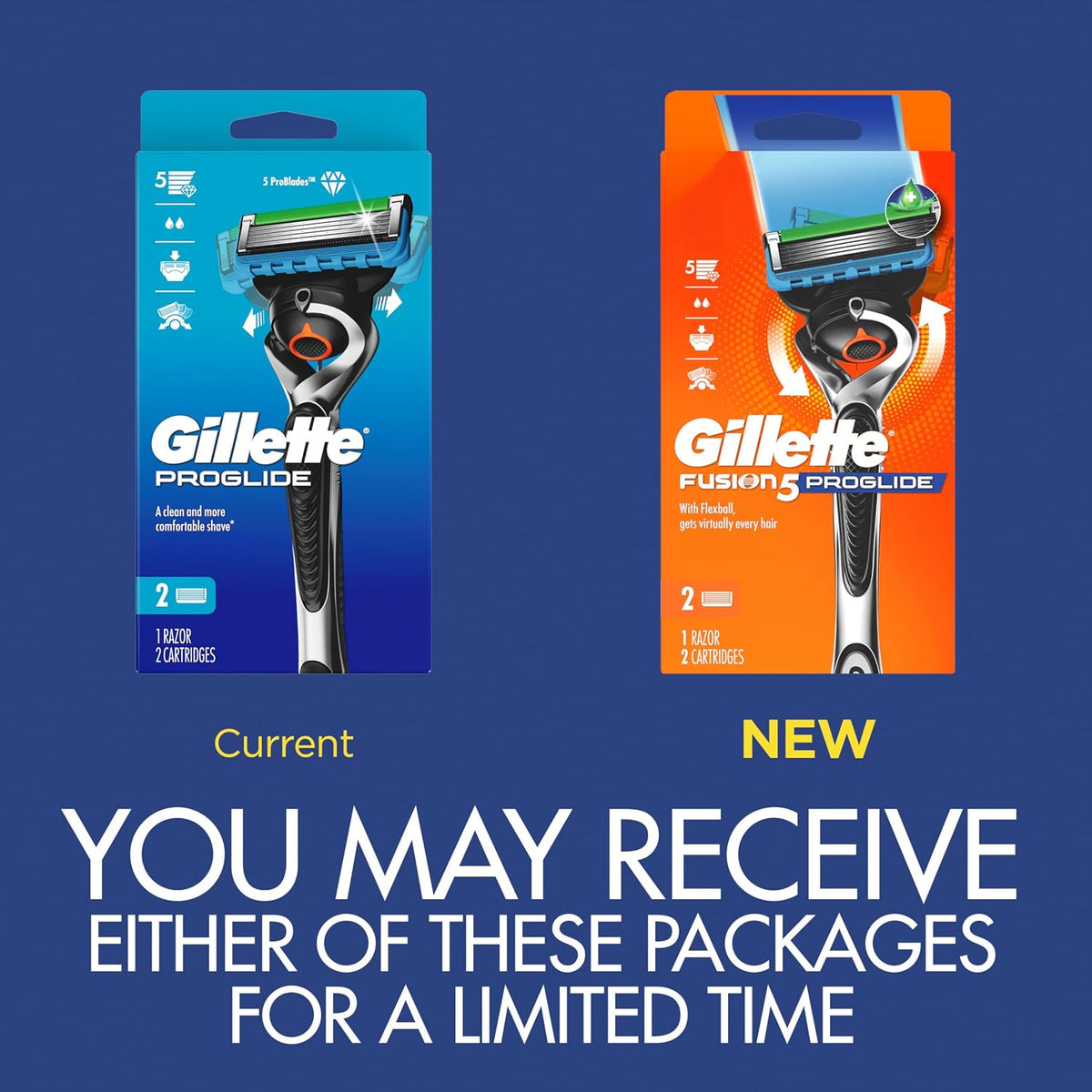 Gillette ProGlide razor with FlexBall handle