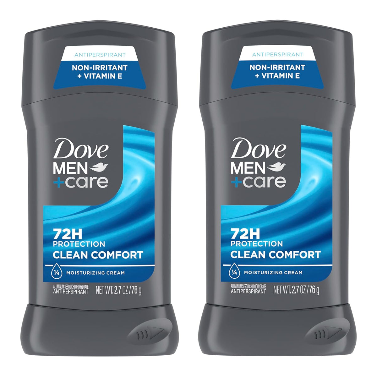 Men's 72-hour sweat and odor protection deodorant sticks