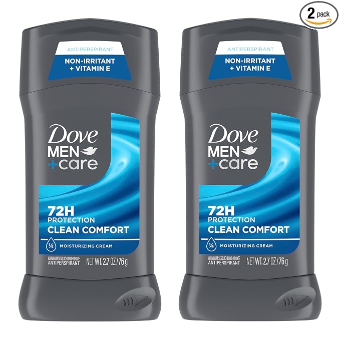 DOVE MEN + CARE Clean Comfort antiperspirant deodorant twin pack