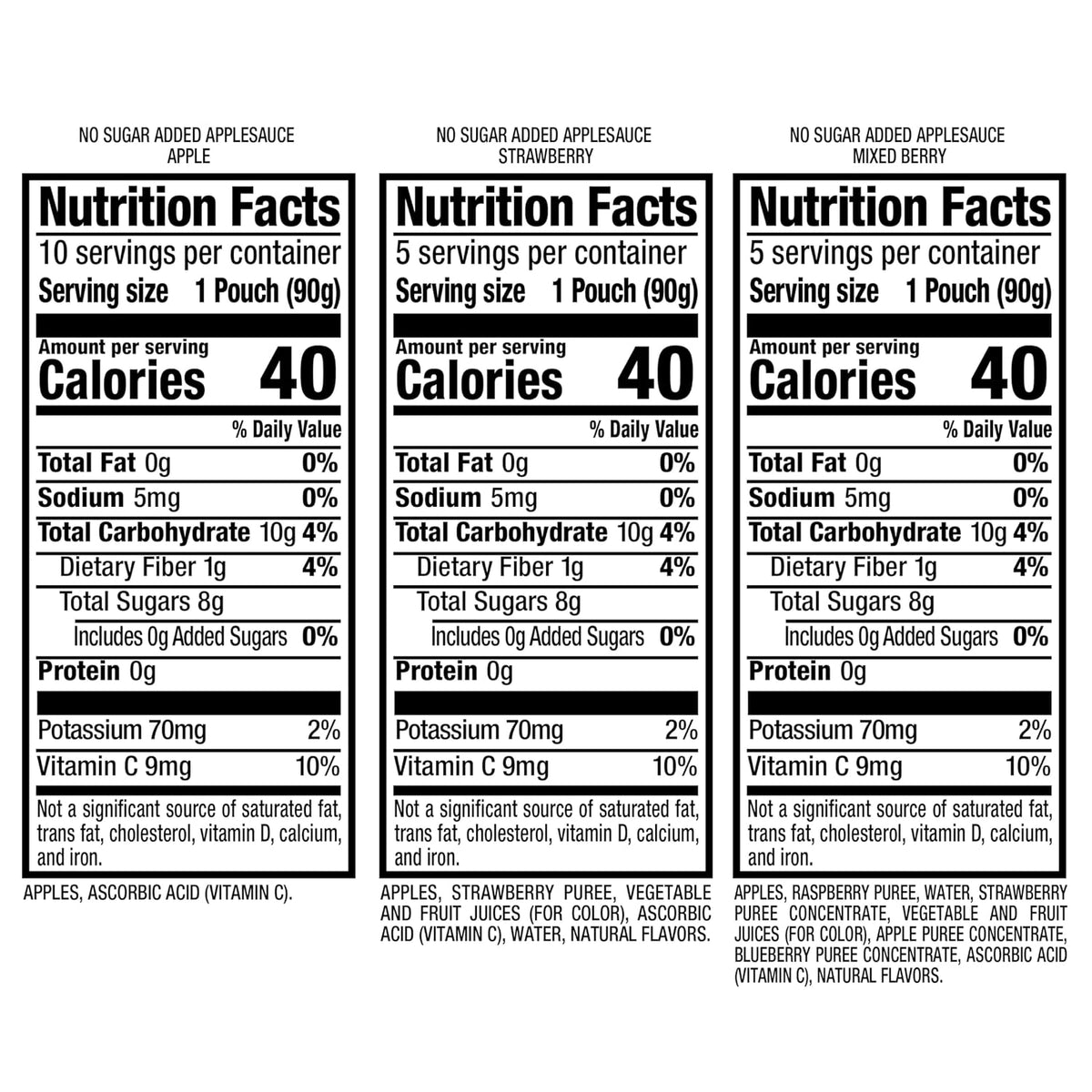 Mott's 3.2 oz fruit applesauce pouches