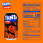 Fanta Orange fruit-flavored soda in a 12-pack