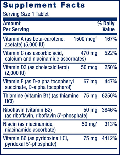 Life Extension vitamins minerals and extracts tablets