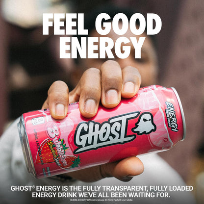 GHOST Energy Drink 12-pack zero sugars packaging