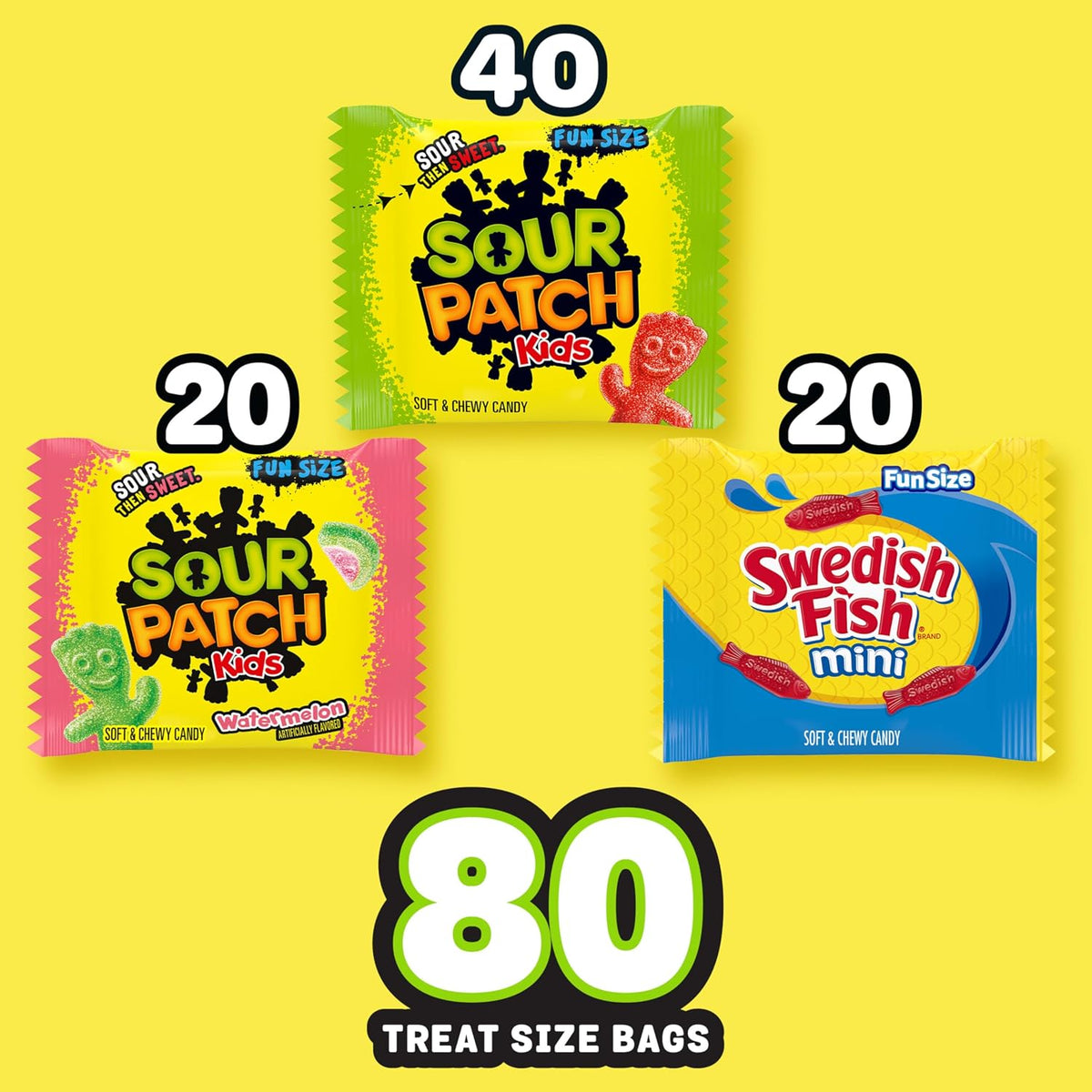 Treat-size candy packs for movie nights and sharing