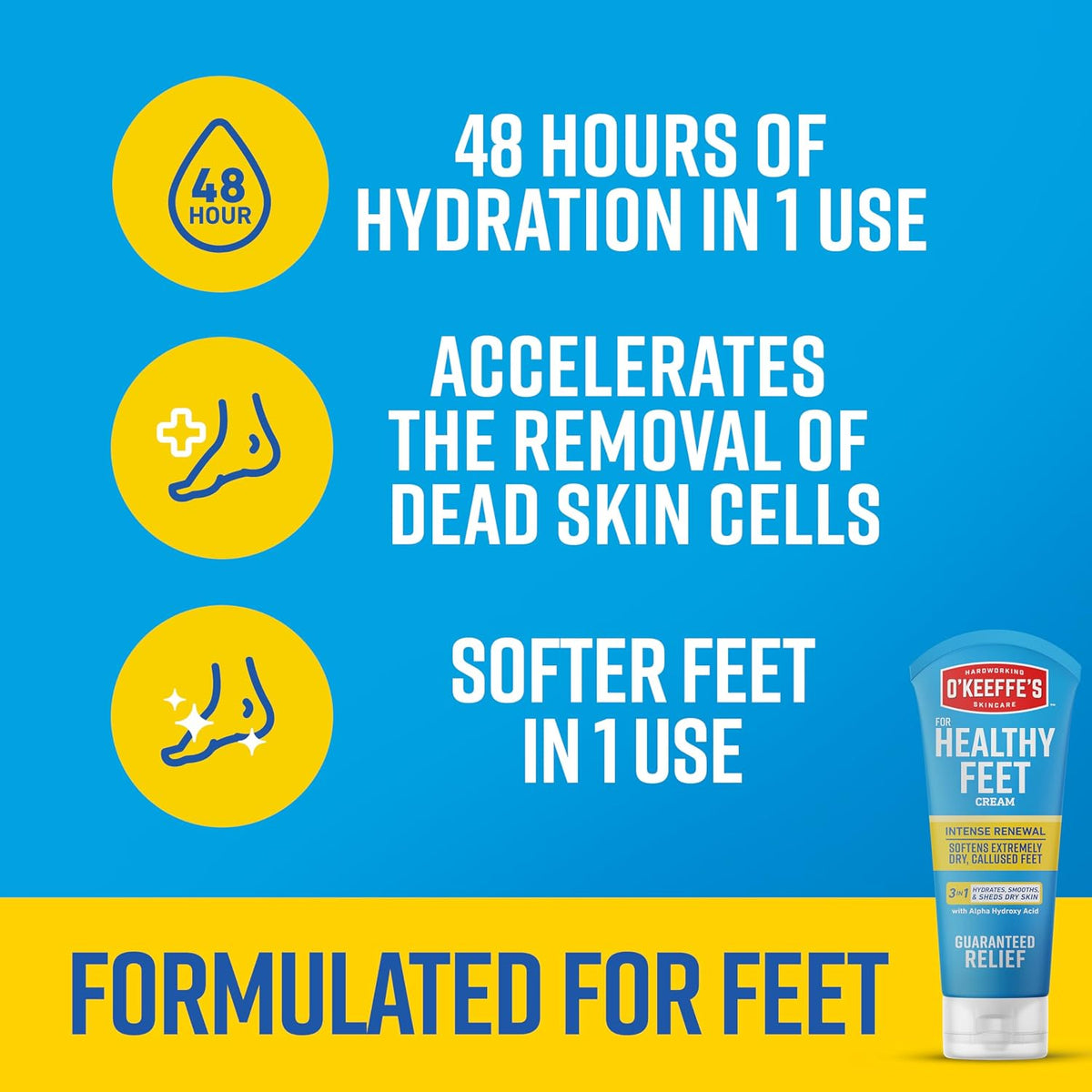 3 oz foot cream tube for dry feet