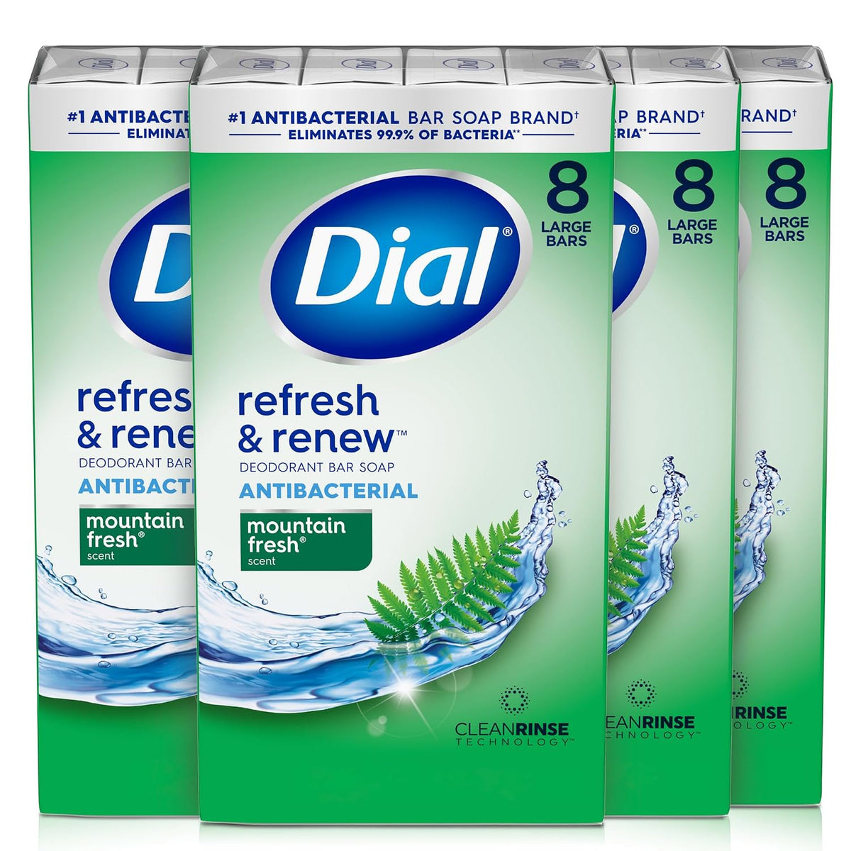 Dial Refresh & Renew deodorant soap bars