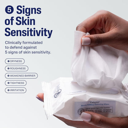 Fragrance free Cetaphil face cleansing towelettes
