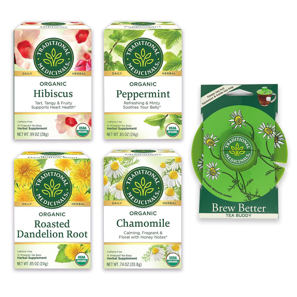 Visit the Traditional Medicinals Store — Traditional Medicinals Organic Spearmint, 16 Tea Bags - product image 88