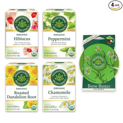 Traditional Medicinals tea box with spearmint flavor