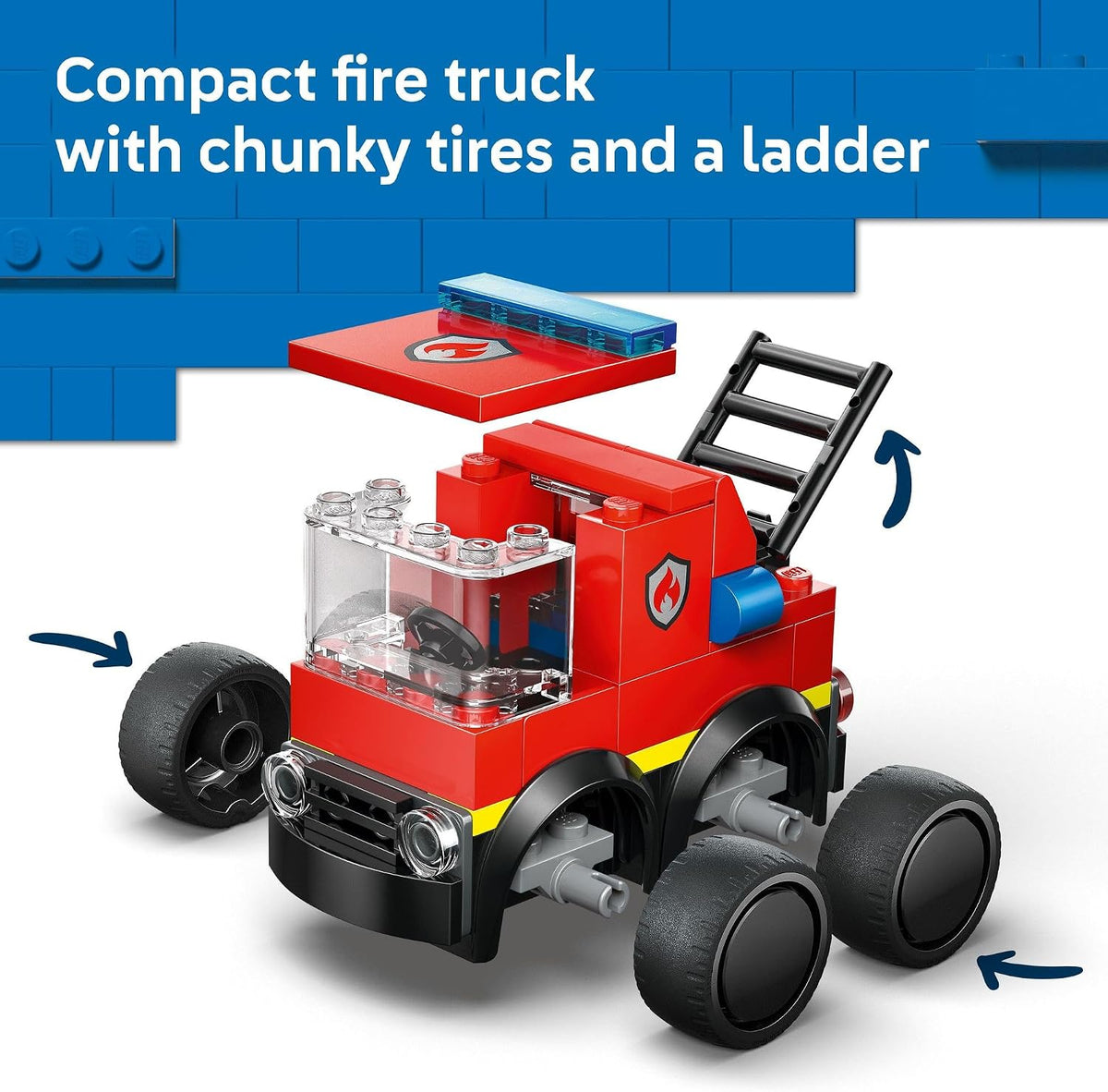 LEGO City Rides compact rescue truck for kids