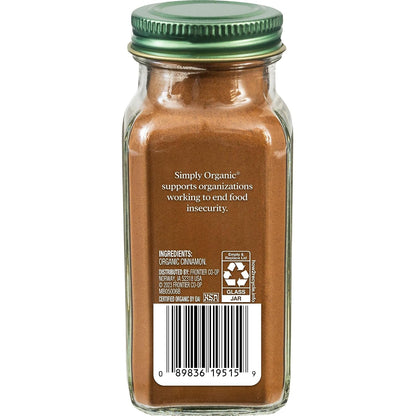Simply Organic true cinnamon powder for baking