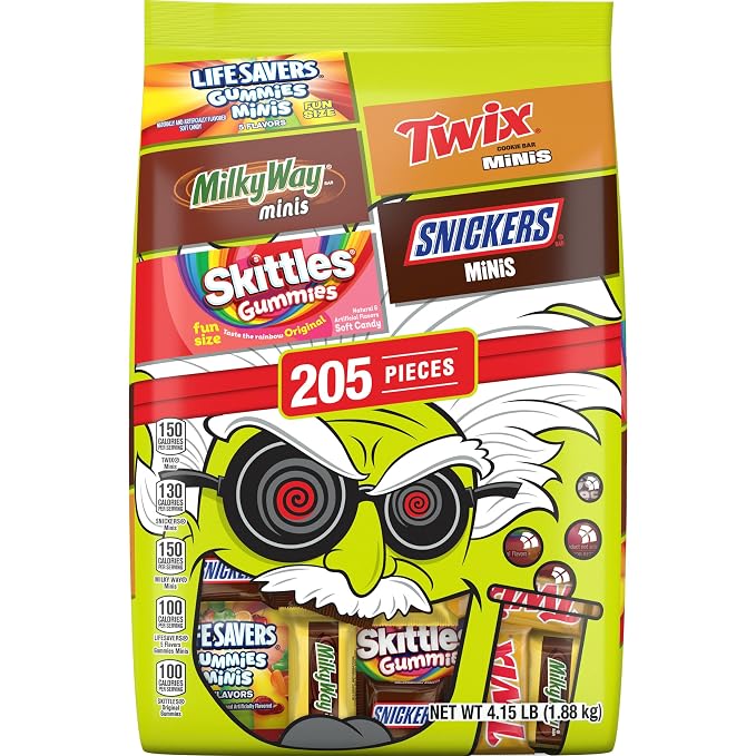 Mars Halloween candy bulk variety bag 205 count