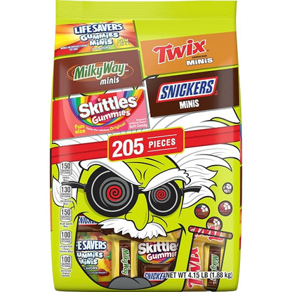 Mars Halloween candy bulk variety bag 205 count