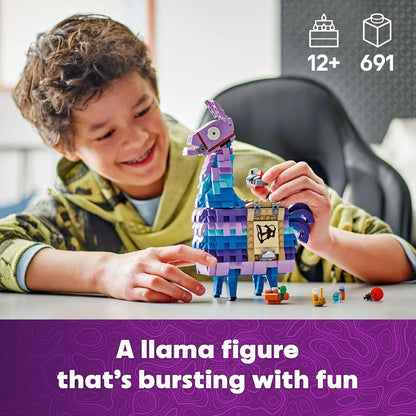 LEGO Fortnite Supply Llama toy with accessories