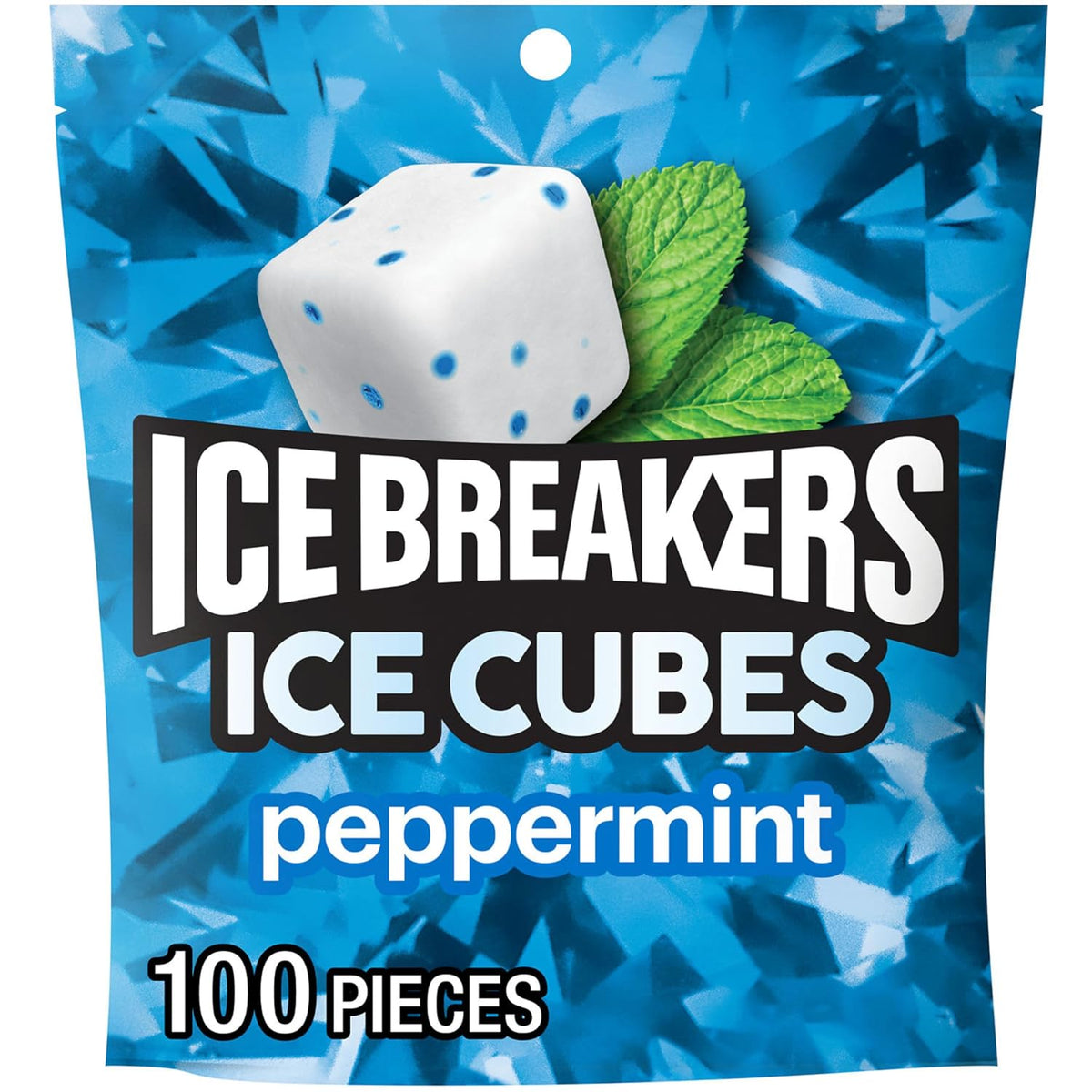 Ice Breakers peppermint chewing gum 100 piece pouch