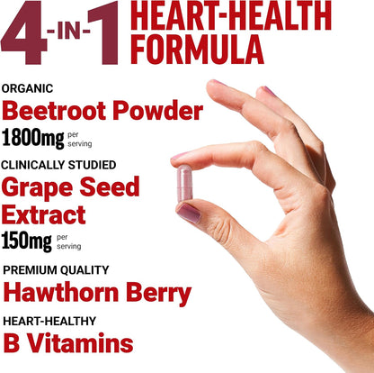 Beet root capsules for blood pressure support