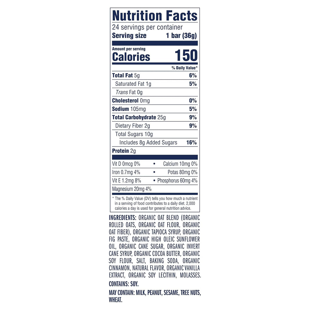 Clif Kid ZBar organic whole grain snack bars box