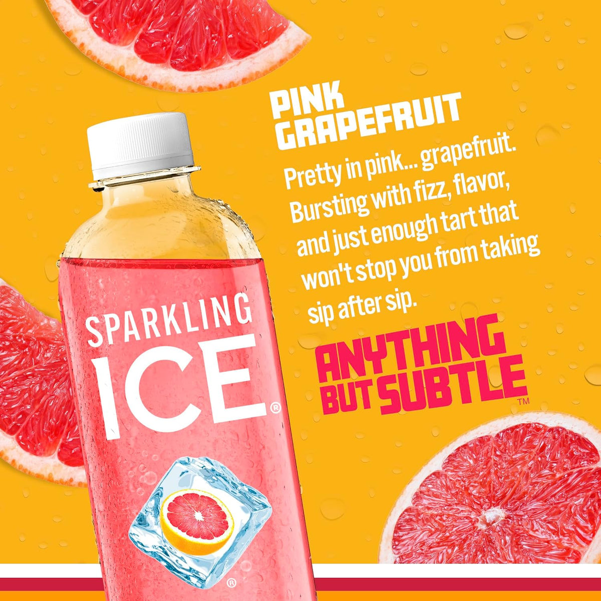 Zero sugar Sparkling Ice carbonated water bottles