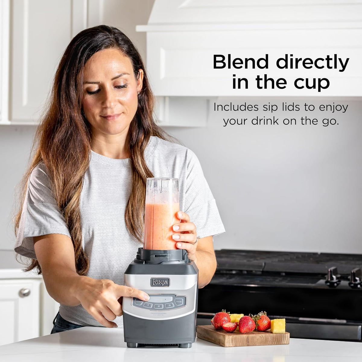 Ninja single serve blending cups with to-go lids