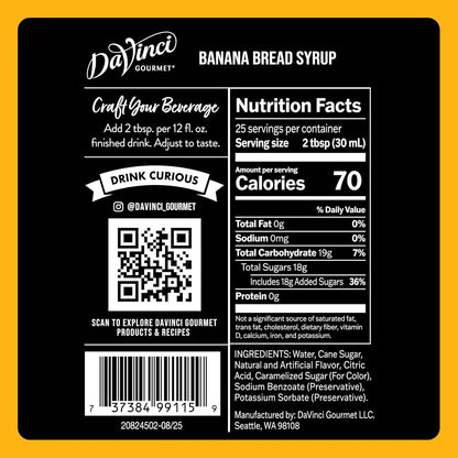 DaVinci Gourmet syrup for coffee and lattes