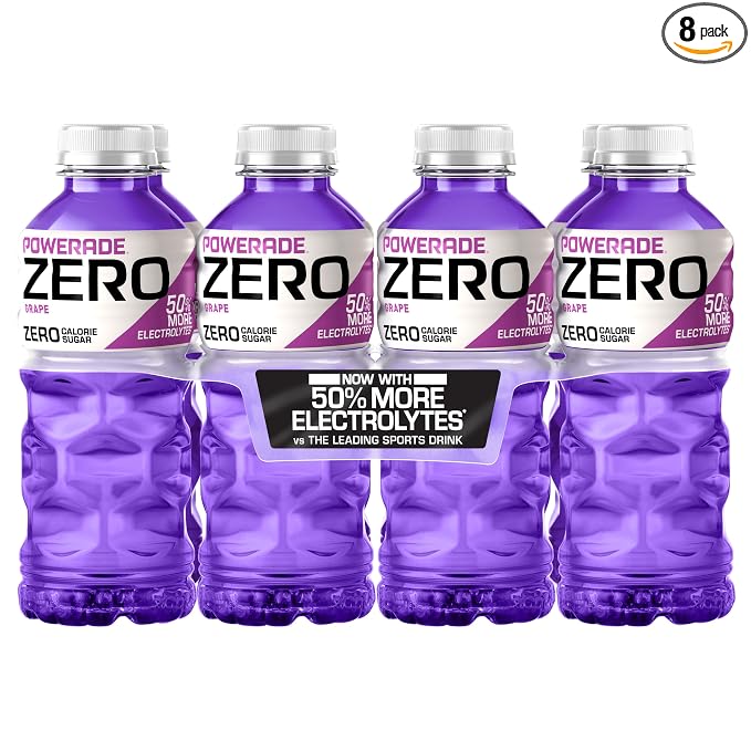 POWERADE ZERO Grape sports drink 8 pack