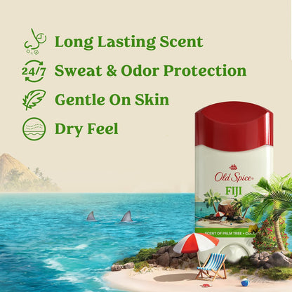 Fiji palm tree and coconut scent deodorant