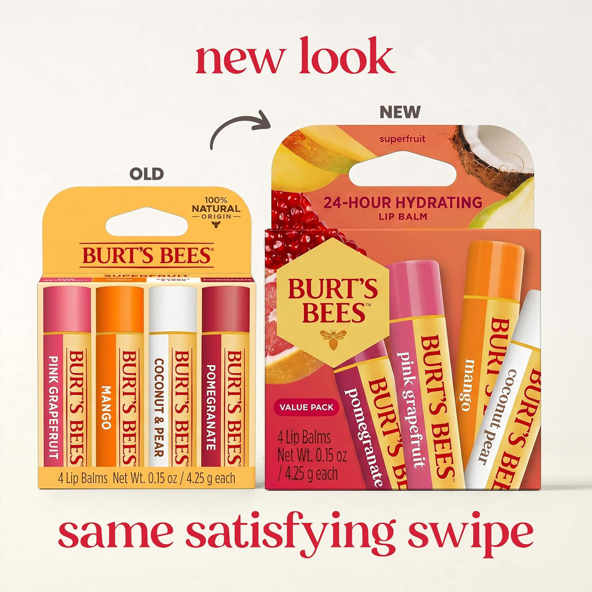 Burt's Bees 100% natural origin lip balm