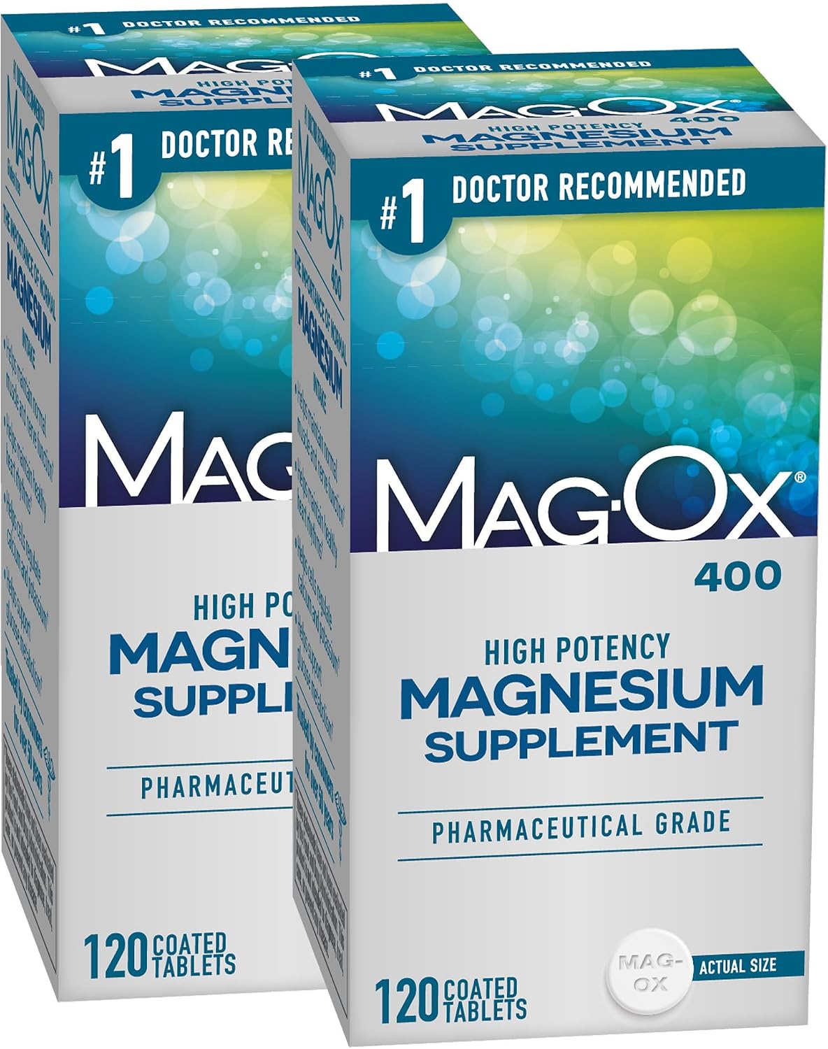 Mag-Ox magnesium tablets 120 count bottles