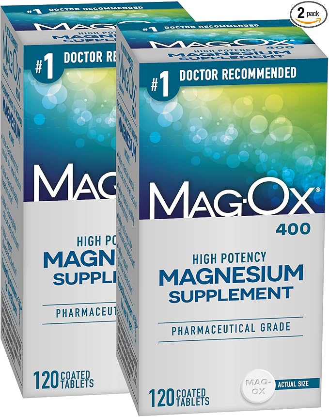 Mag-Ox high potency magnesium supplement 2 pack