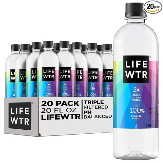 LIFEWTR premium purified water, 20 fl oz bottles