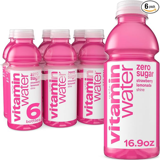 vitaminwater Zero Sugar Shine strawberry lemonade flavored water
