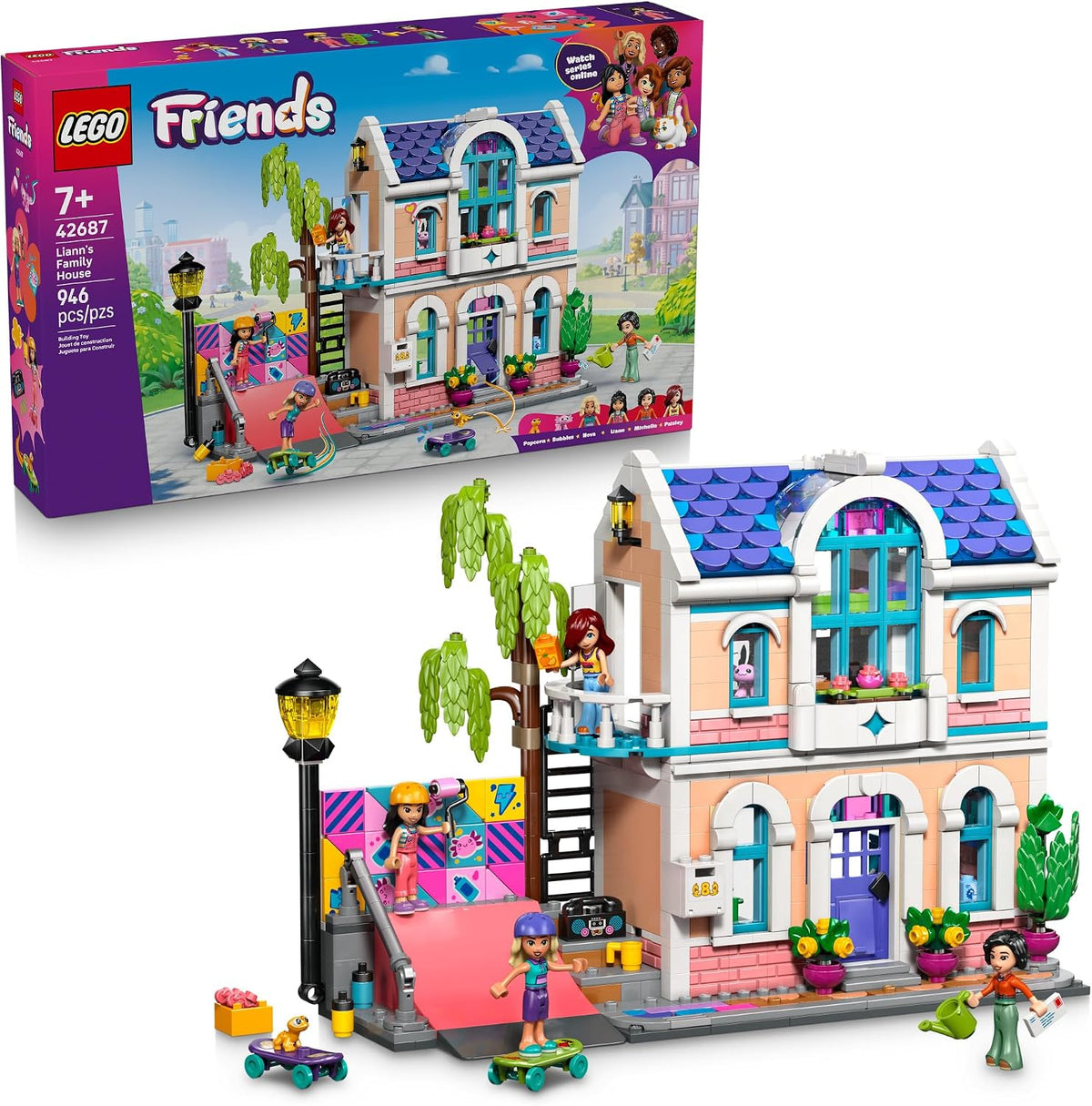 LEGO Friends dollhouse with 4 minidolls