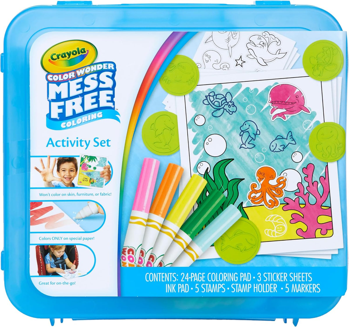Crayola Color Wonder markers stampers and coloring pages